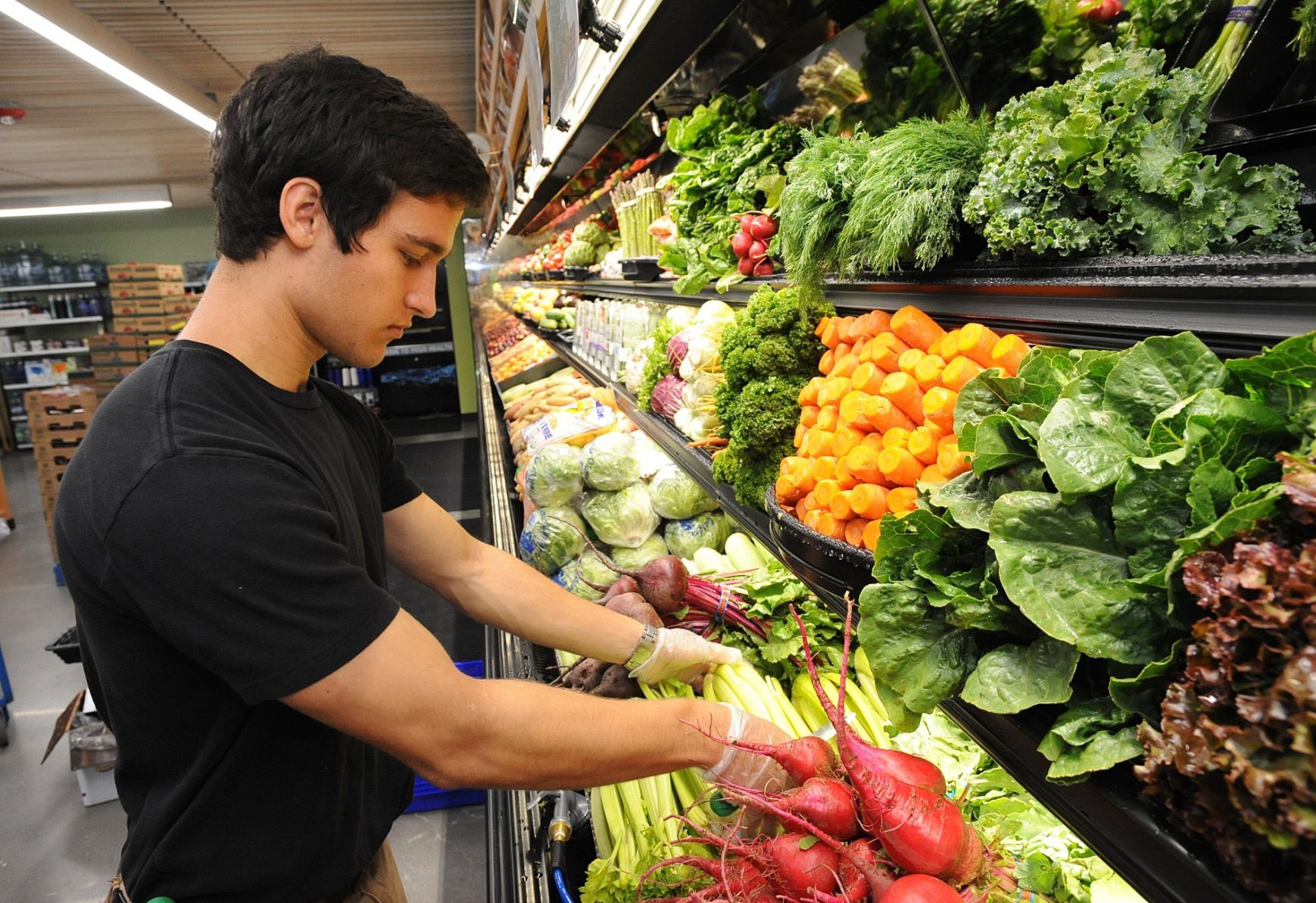 A natural grocery store or health food store
